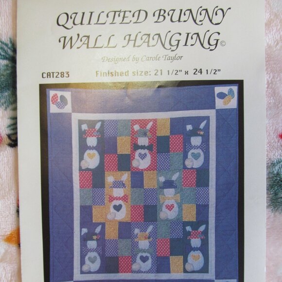 Carole Taylor Designers Ltd Piecing Applique Pattern "Quilted Bunny Wall Hanging - Picture 2 of 9